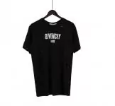 givenchy t-shirt paris logo holes black white